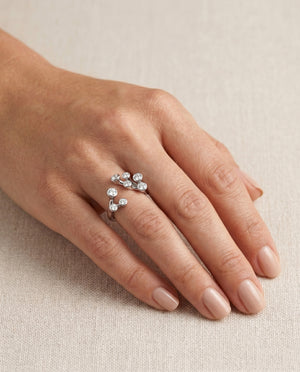 Coral Blossom Bypass Ring