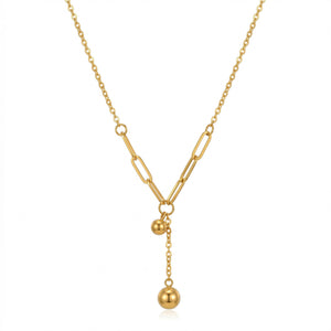 Orbital Sphere Drop Necklace