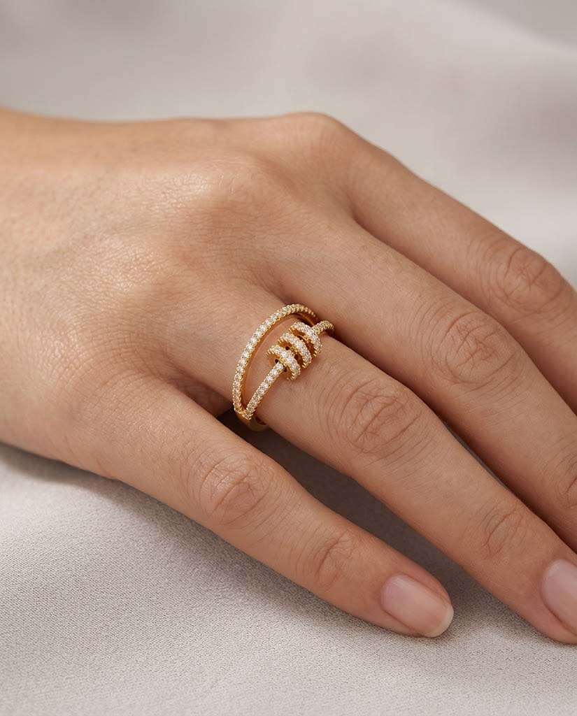 Double-Band Pavé Band