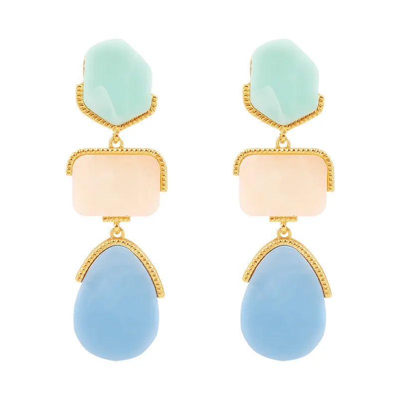 Pastel Horizon Drop Earrings