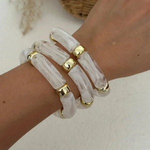 Ivory Cloud Stretch Bracelet