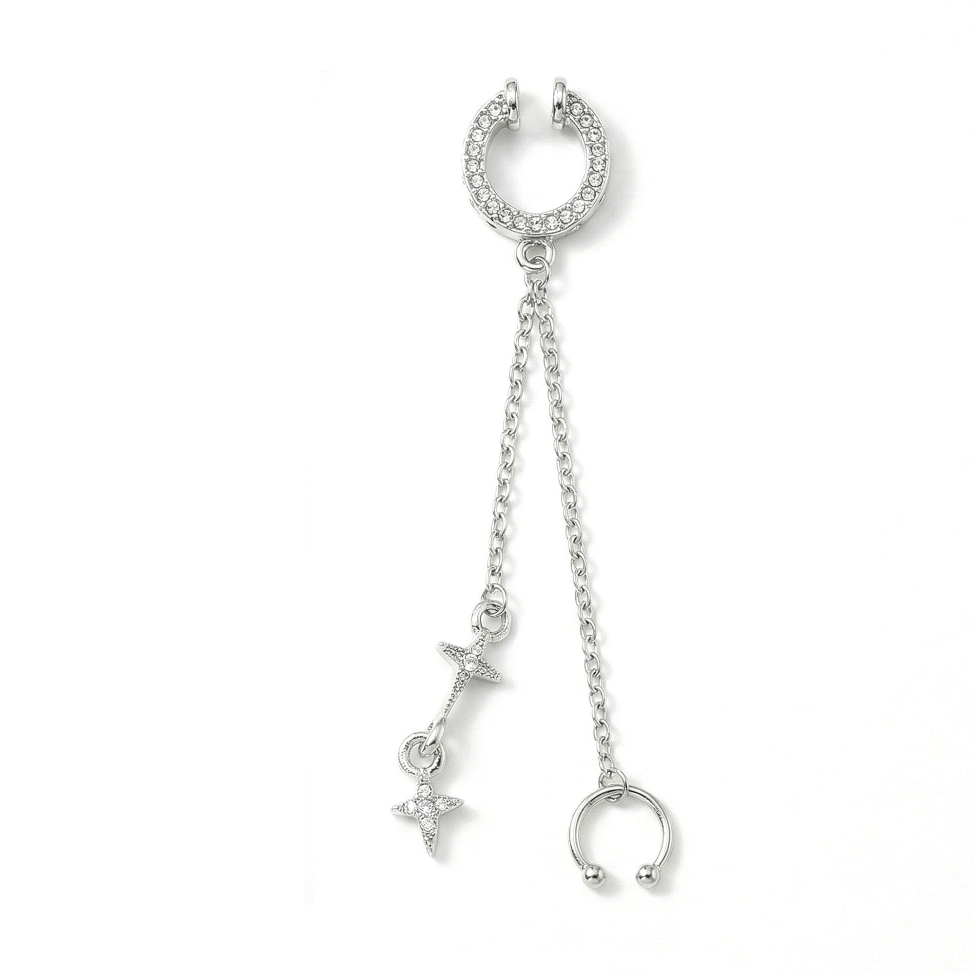 Orbit Cross Chain Cuff
