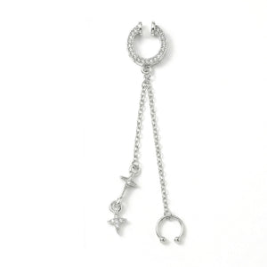 Orbit Cross Chain Cuff