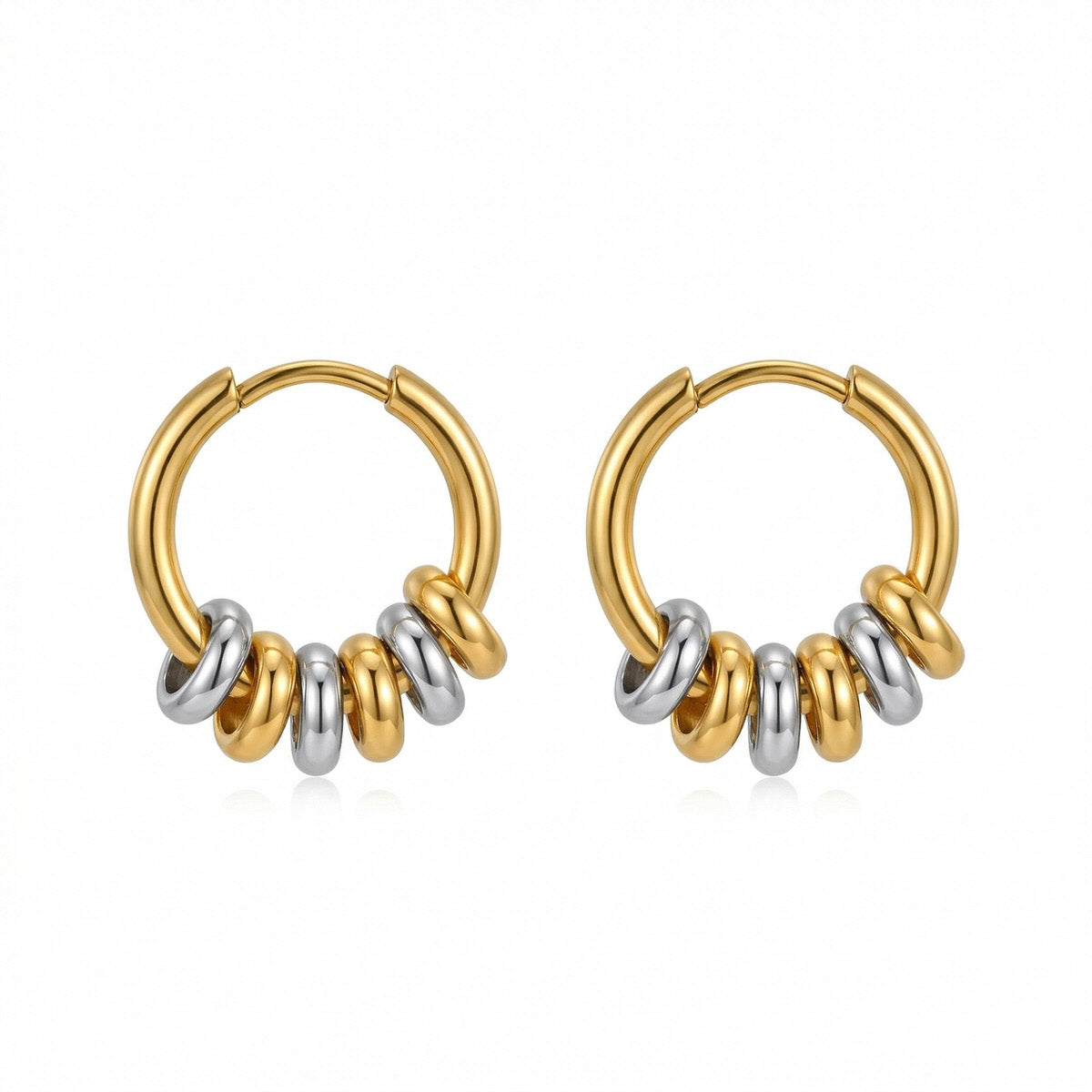 Orbit Mixed Metal Hoops