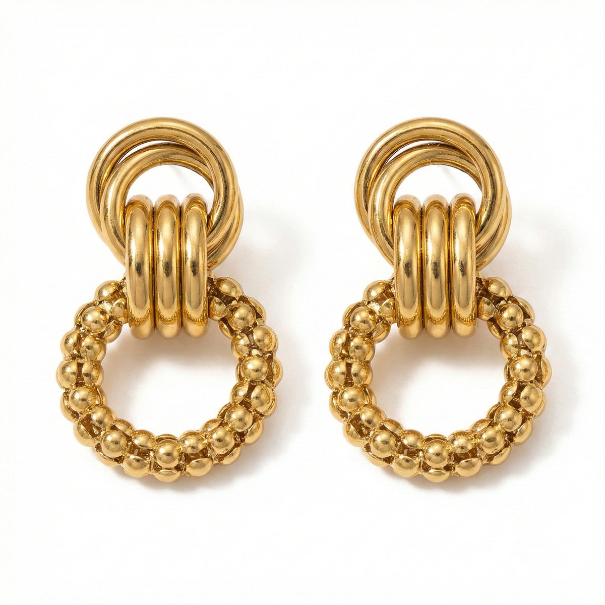 Braided Knot Link Earrings