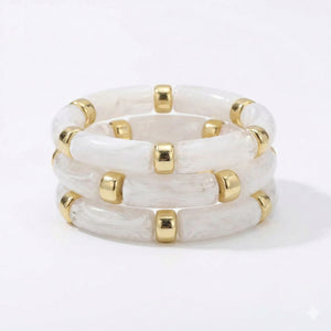 Ivory Cloud Stretch Bracelet