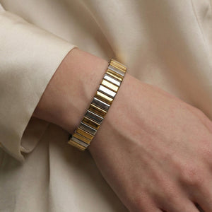 Two-Tone Stretch Bracelet