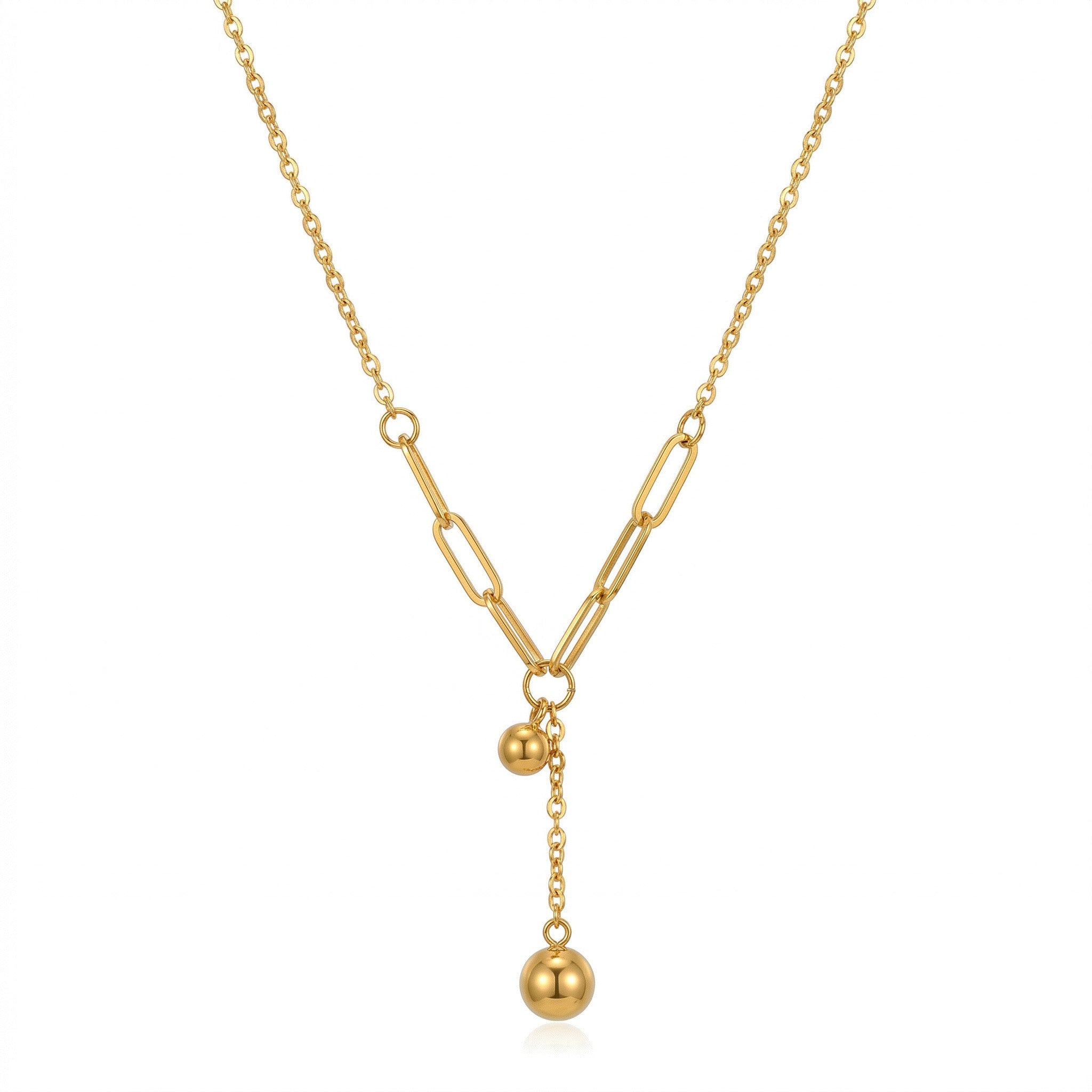 Orbital Sphere Drop Necklace