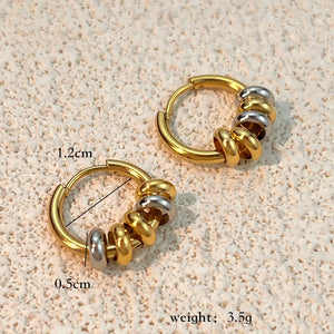 Orbit Mixed Metal Hoops