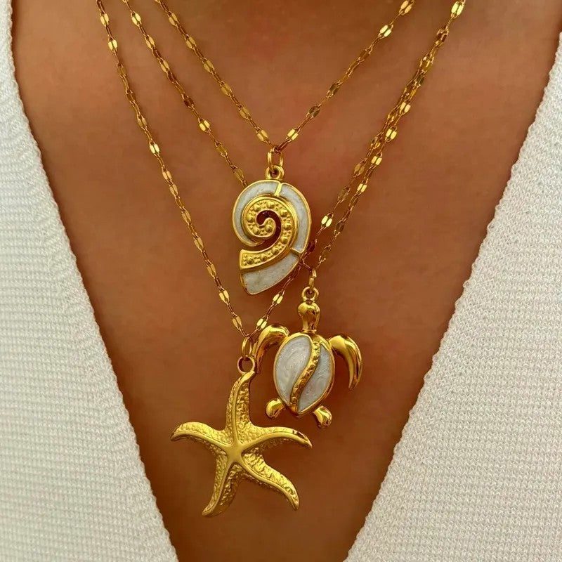 Golden Conch Necklace