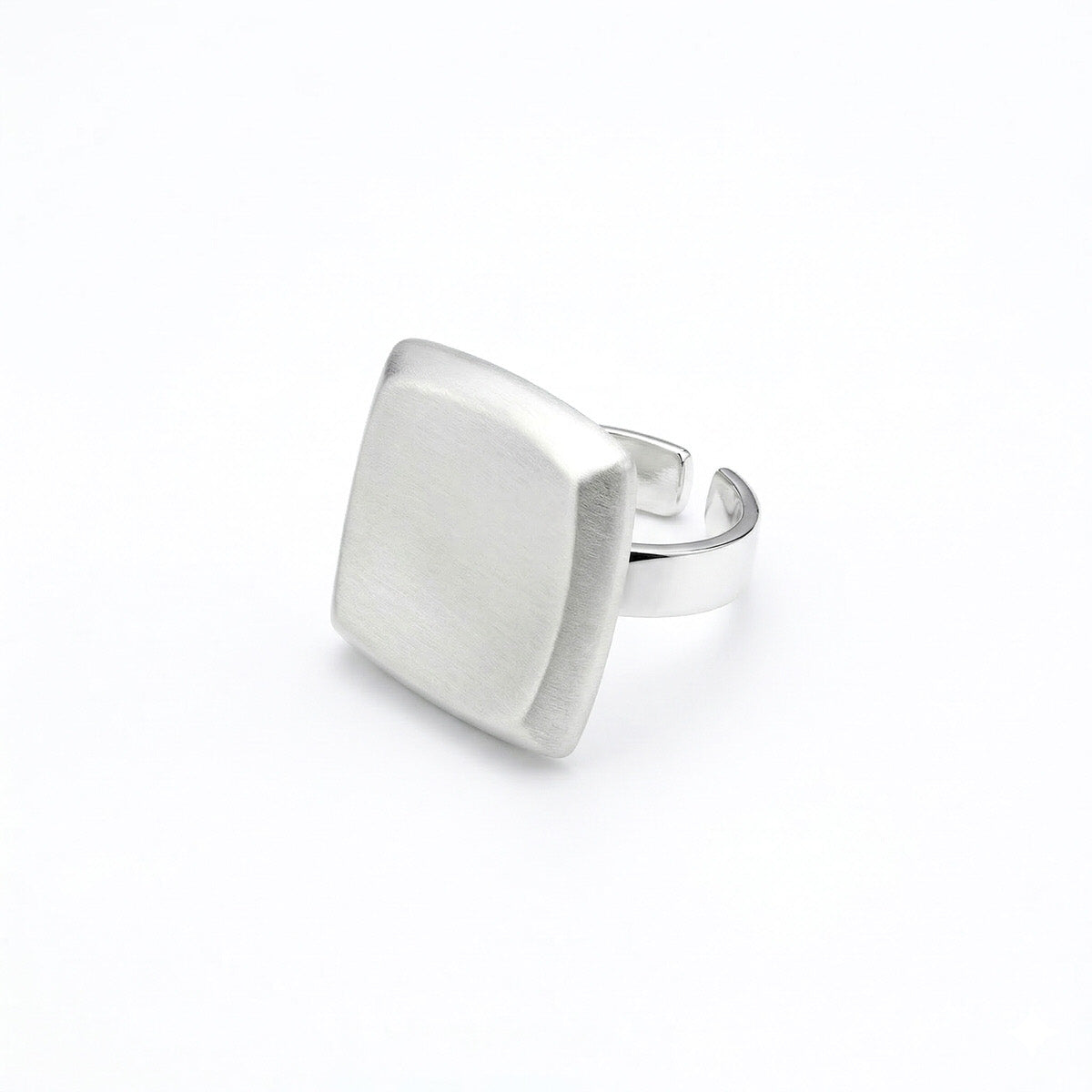 Brushed Quadrat Ring