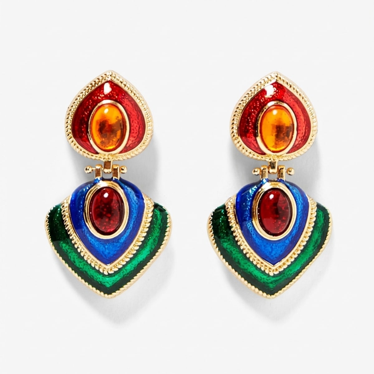 Royal Prism Statement Earrings