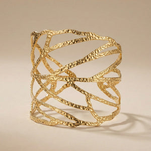 Golden Lattice Cuff